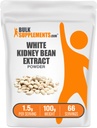 BulkSupplements.com Witte nier Bean Extract Poeder - Witte nier Bean Poeder - Kruidensupplement - Glutenvrij, 1,5 g per portie, 100 g (3,5 oz) (verpakking van 1)