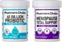 KEUZE voor artsen Menopauze Ondersteuning + Digestief Gezondheidsondersteuning Bundle - 60ct