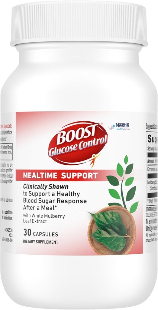 BOOST Glucose Control Mealtime Ondersteuning Dieetsupplement, 30 ct