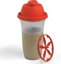 SIGNORA WARE Shaker Flessen 17-Ounce Plastic Protein Shake Bottle for Meal Replacement Shakes & Smoothies, Dranken, Mixing Salade Dressing & Sausen, Margarita, & More