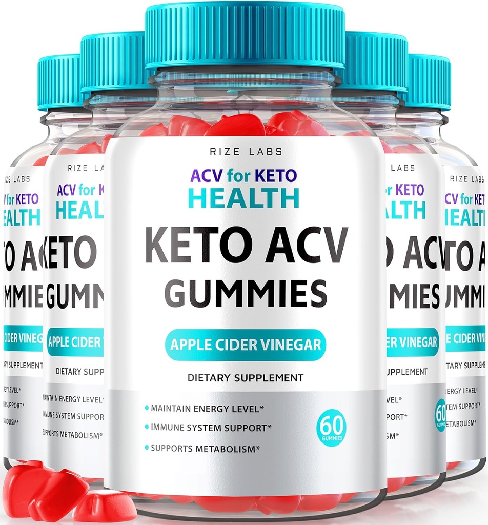 rize labs - ACV voor Keto Health Gummies - 750mg Geavanceerd gewichtsverlies met Apple Cider Vinegar ACV Supplement voor buikvet (300 Gummies)