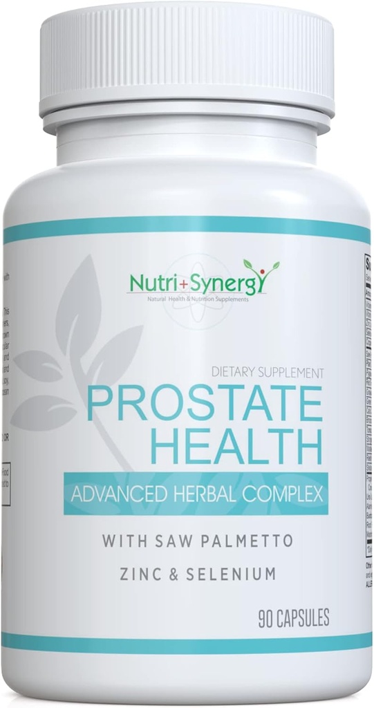 Prostate Health - Saw Palmetto, Zink, Vitamine B6 & E, Selenium, geavanceerde formule voor Prostaatondersteuning. 90 Capsules
