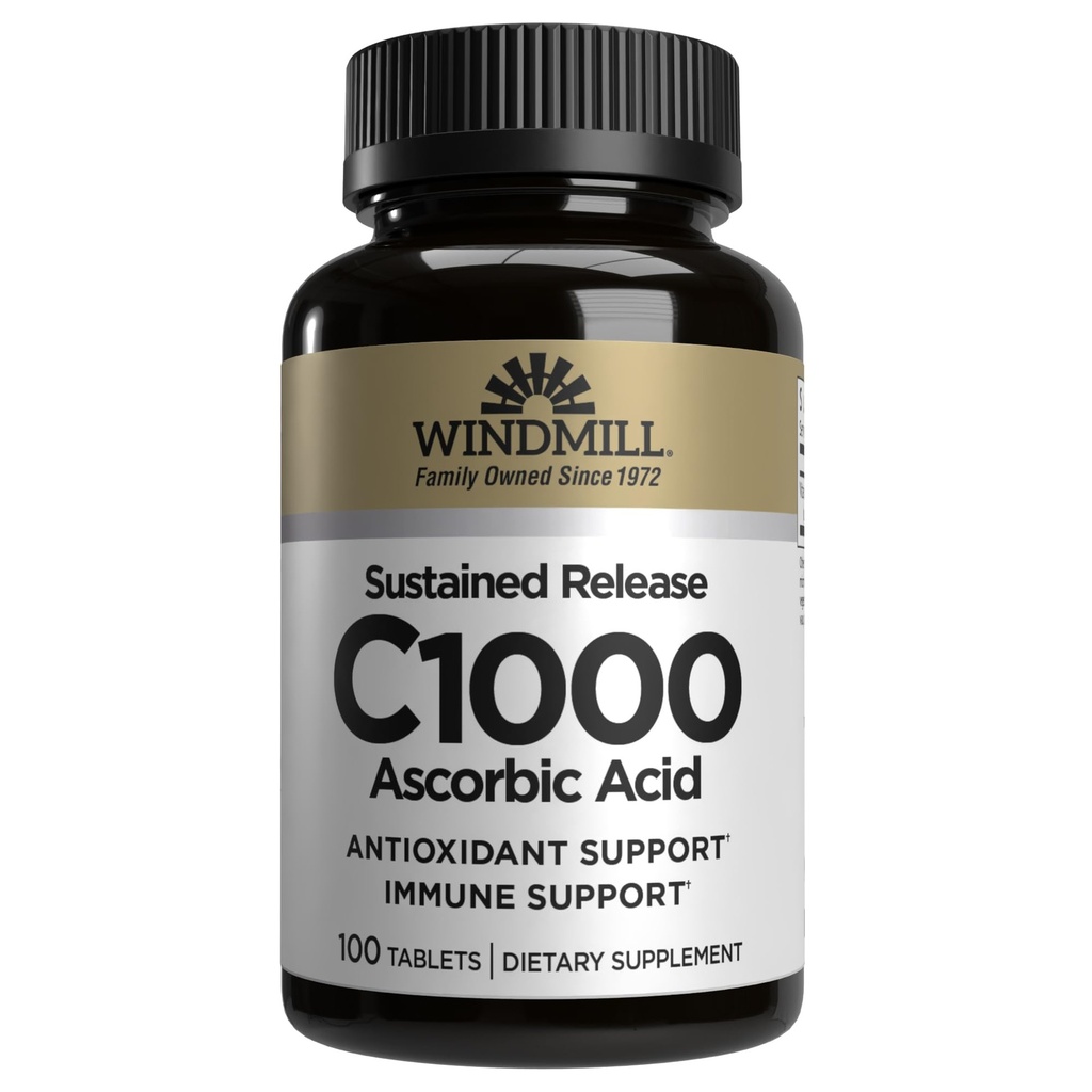 Windmolen Vitamine C-1000 tabletten Aanhoudende afgifte 100 tabletten