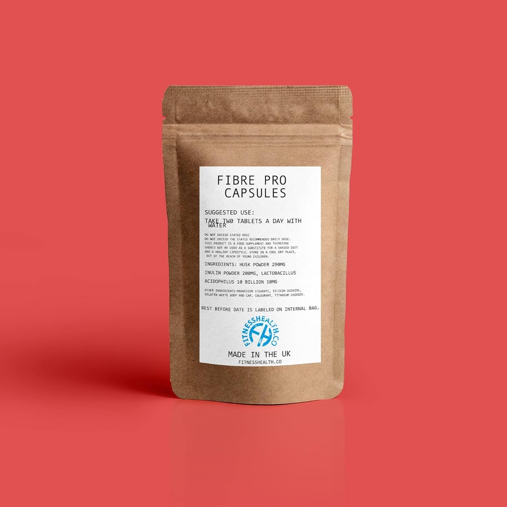 Fiber Pro Diet Supplement Bowel Reiniging x 60 Gemakkelijk Slik Capsules