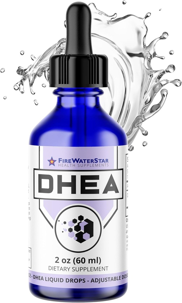 FWS DHEA Liquid Drops - Pure DHEA Supplement voor mannen en vrouwen - Instelbare dosering 5mg 10mg 25mg 50mg - Ondersteunt Hormone Balance, vitaliteit, Motivatie, Energie, Gezonde Veroudering