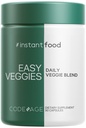 Codeage Instantfood Easy Veggies, Over 15 Vegetable Powders Equivalent All-in-One, Daily Vegan Blend, Whole Food Greens Vitamins Supplement Capsules, Phytonutrients Multivitamin, Non-GMO, 90 Capsules