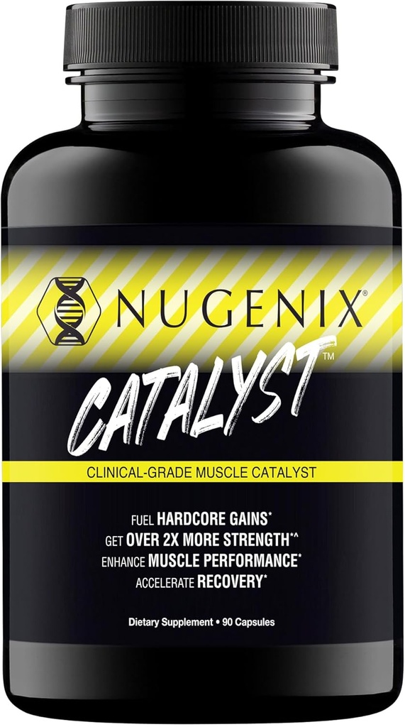 Nugenix Catalyst - Verbeterde spieropbouw en spierherstel, Train Harder, Verhoog de prestaties - 90 capsules