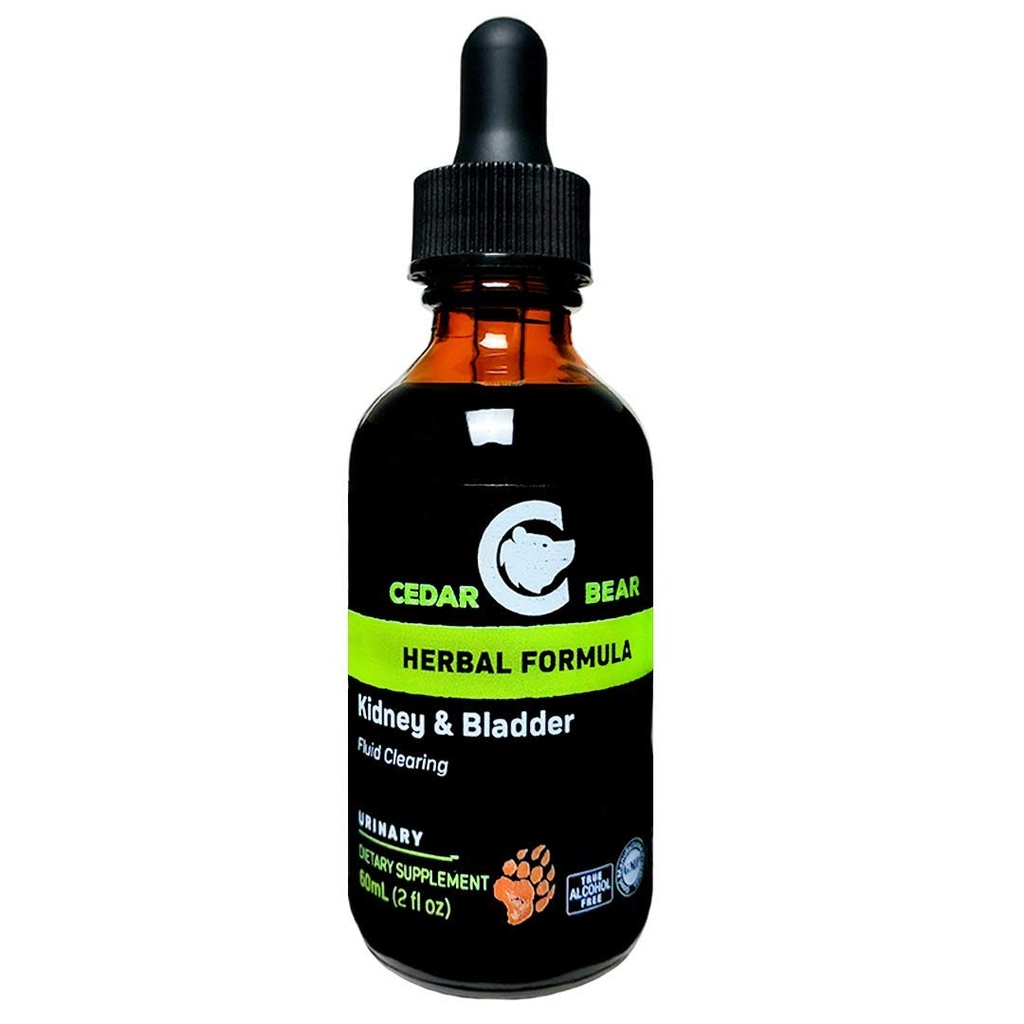 Cedar Bear Nier & Bladder Blend a Liquid Herbal Supplement that soothes, tonifies and supports proper fluid dynamics for The Bladder and Urinary System 2 Fl Oz