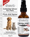 Colloïdaal zilver voor honden, honden jeukende huidverlossing, Hot Spot behandeling voor honden en katten, wondverzorging voor huisdieren, hond Paw Licking Ondersteuning, huisdier huid verzachtend, 2oz (59ml) glazen fles