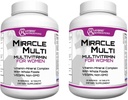 Hybride Nutraceuticals MiracleMulti Vrouwen Multivitamine met Probiotica, Biotine, Foliumzuur, Enzymen + Fruit en Plantaardige Blend - Immune Support, Hart Gezondheid, Energie: 60 Servers (Non-GMO) (2)