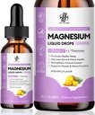 Magnesium Complex, Magnesium Glycinate, Oxide, Taurate en Citrate Liquid Drops voor bot, hart, spier, immuun, energie, slaap & spijsvertering, hoge absorptie, suikervrije ananas smaak, 2 Fl Oz