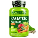 NATURELO Bariatric Multivitamin - One Daily with Iron - Supplement for Post Gastric Bypass Surgery Patients - Natural Whole Food Nutrition - 60 Veggie Capsules