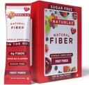 Suikervrije Fruit Punch Flavored Psyllium Husk, 24 Fiber Packets