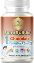 Kids Bone Builder 1 Kauwbaar Een dag Halal Vitaminen Chocoladesmaak voor leeftijd 4-12 60 Servers