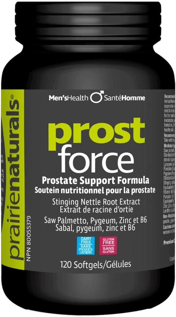 Prairie Naturals Prost Force Prostaat Steun voor mannen Softgels, 120 Tellen