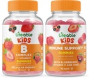 Lifeable B Complex Kids + Immune Support Kids, Gummies Bundle - Grote Proeverij, Vitamine Supplement, Glutenvrij, GGO-vrij, Kauwgom