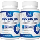 300 miljard CFU Probiotica, 12 strengen met 3 biologische prebiotica, probiotica voor vrouwen en mannen, dagelijks supplement voor spijsverterings-, immuun-, Gut & Bloating Health, Plank Stable, Vegan, 120 tellen
