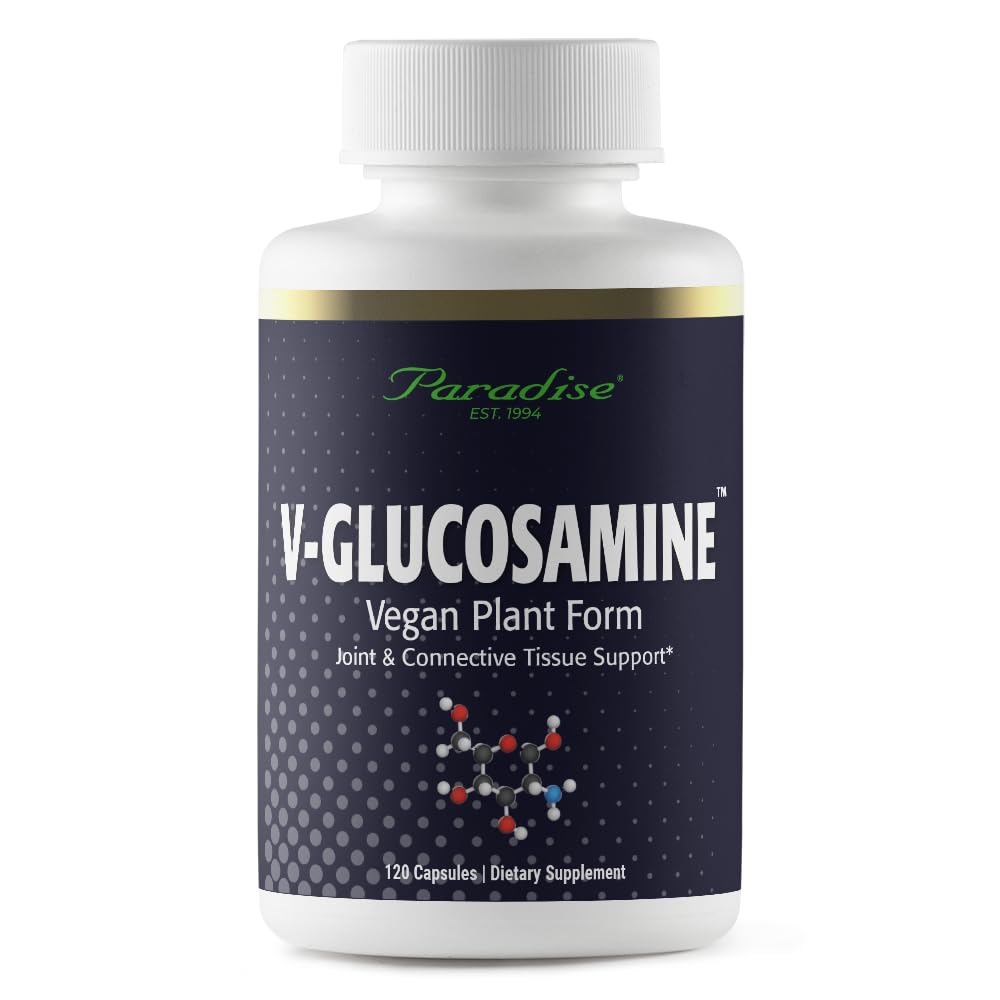 Paradijs Kruiden V-Glucosamine Supplement, Weefsel & Joint Health, Super Potent, Ultra Pure, Vegan, Non GMO, Glutenvrij, 120 Vegetarische Capsules