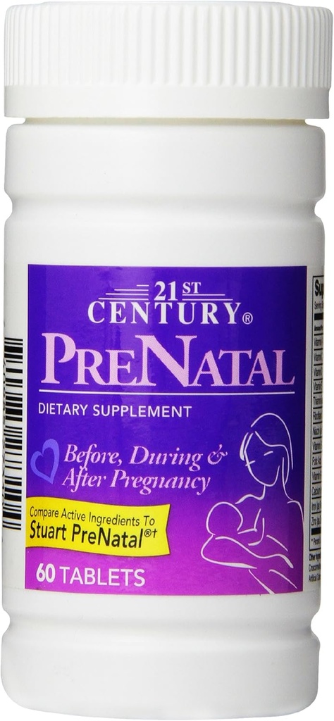21e eeuw Prenatale tabletten, 60 Tellen (verpakking van 2)