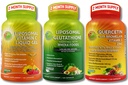 Liposomale vitamine C 1100mg Liquid Gel Capsules - Bundel op met - Liposomal Glutathion 500mg Supplement, Master Antioxidant & Detoxicier & Quercetine met Broomain Vitamine C en Zink