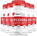 (5 Pack) Super Flow Glycogen Optimizer, Superflow Glycogen Ondersteuning, Super Flow Optimizer Super Flow Optimizer Vitamine Supplement Algemene Wellness Ondersteuning Super Flow Maximale sterkte (300 Capsules)