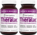 Master Supplementen Granular Theralac - 1,05 oz, Pack of 2 - Multi-strain Probiotic Powder for Optimal Gut Health - Great for Kids - Vegan, Gluten Free - 80 Total Servings