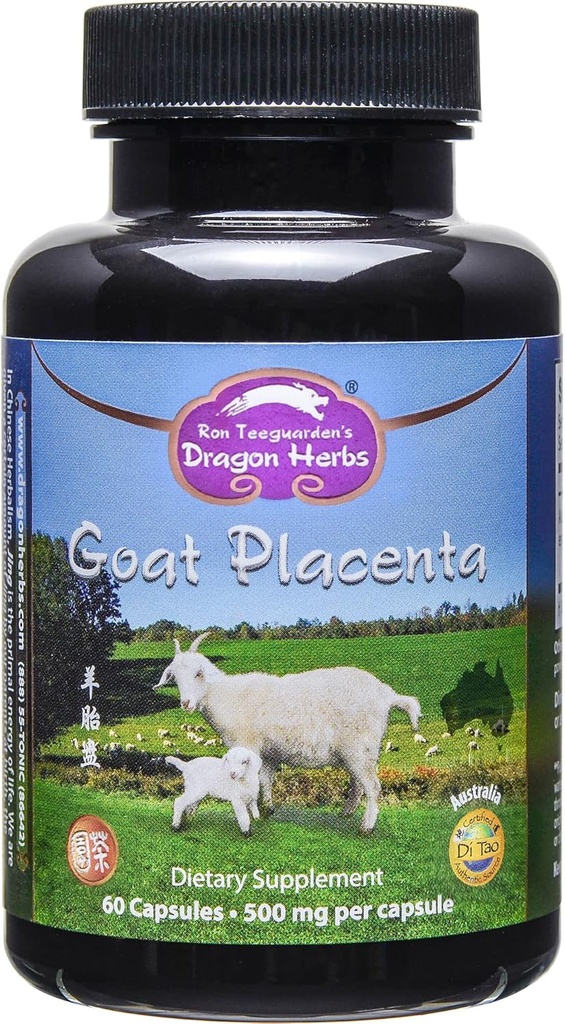 Dragon Kruiden - Geit Placenta Capsules - 500 mg - 60 Capsules