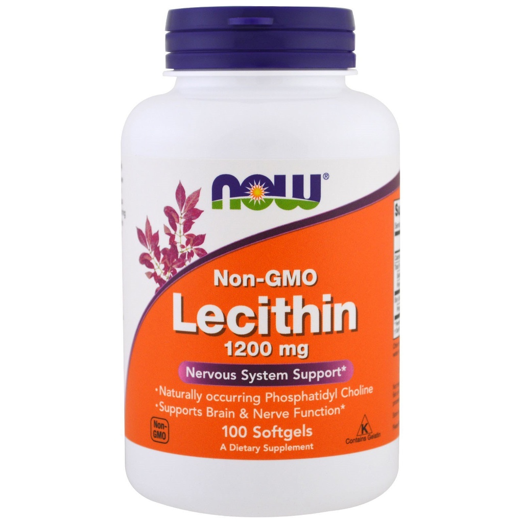 Nu Foods Now Foods, (2 Pack) Lecithin, 1200 mg, 100 Softgels