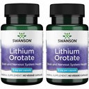 Swanson Lithium Orotaat Antioxidant Mood Emotionele Wellness Geheugen Ondersteuning Supplement 5 mg 60 Veggie Capsules (Elemental Lithium) 2 Pack