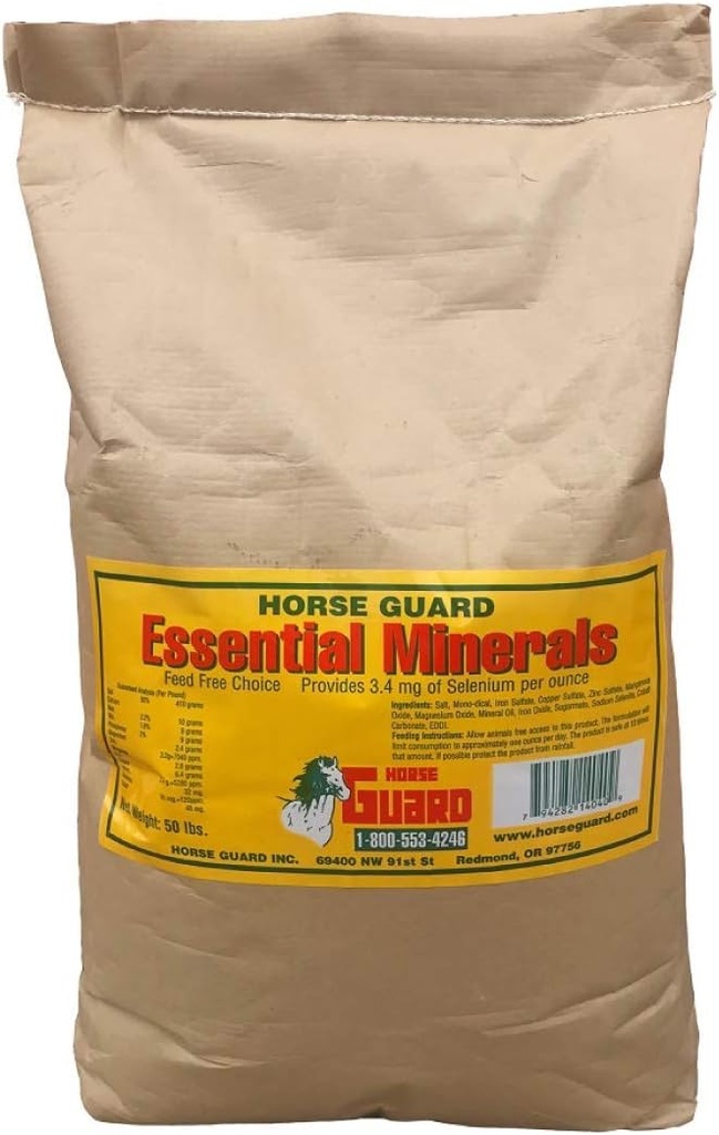 Essentiële mineralen 50 lb, vrije keuze minerale supplement met selenium, vitamines en mineralen