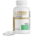 Bronson L-Lysine Extra sterkte 1000 MG per tablet Hoge sterkte, Immuunondersteuning & ondersteuning Collageen Synthese, Niet-GMO, 100 Vegetarische tabletten