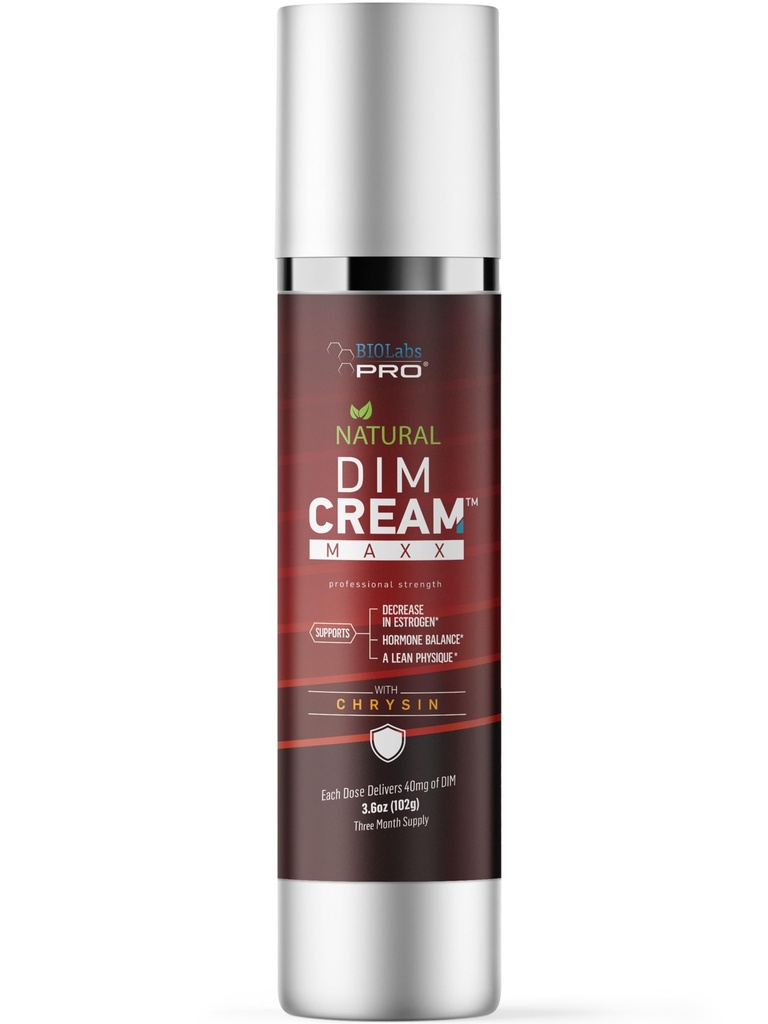 BIOLABS PRO Estrogen Blocker - Natural DIM Cream - Metaboze Excess Estrogen - Diindolylmethaan Hormone Balance Support Topical DIM Supplement voor mannen of vrouwen - 3.6oz