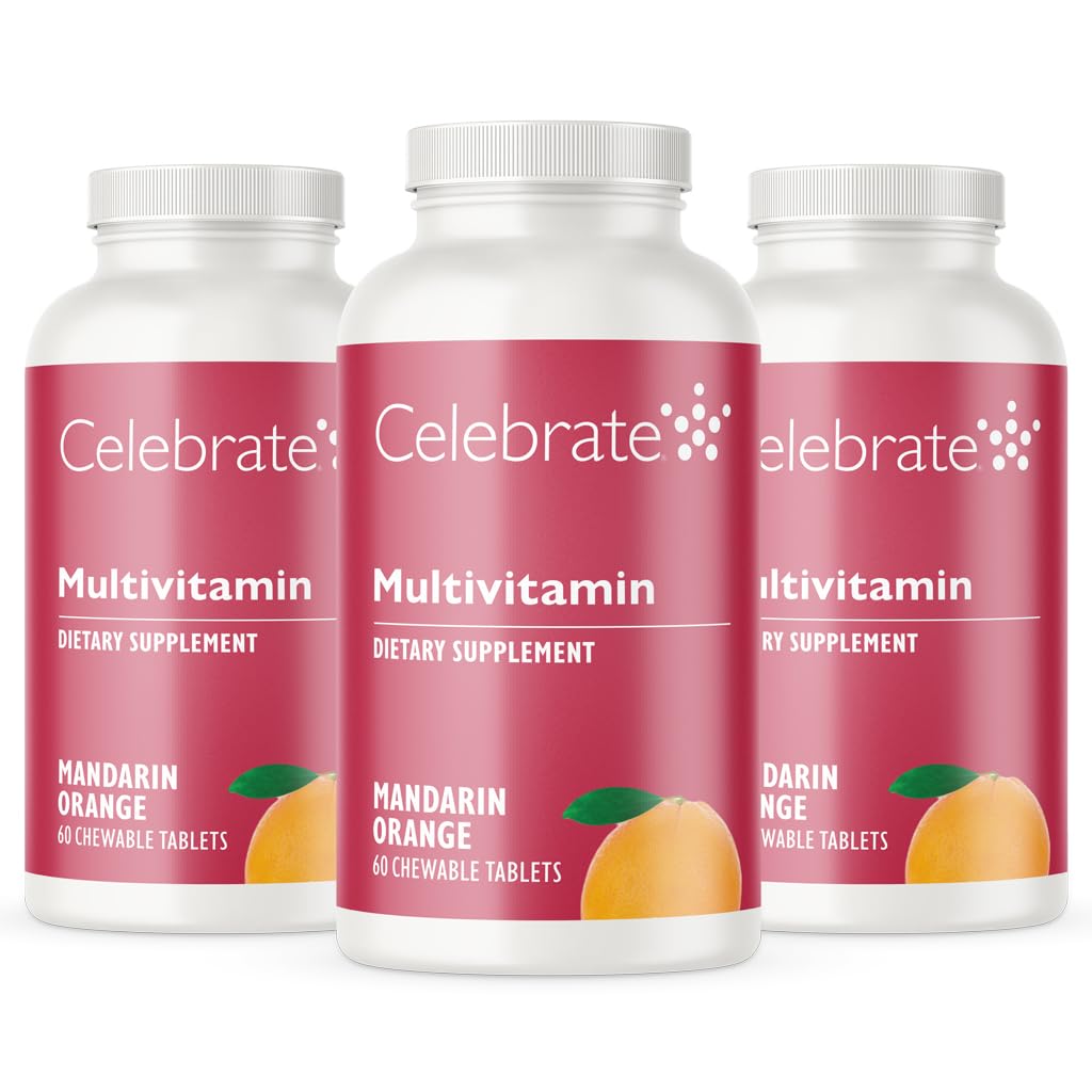 Vier vitamines Bariatrische Multivitamine Kauwbaar, IJzervrij - Post Gastric Bypass & Sleeve Gastrectomie Supplement voor mannen en vrouwen - Essentiële Mineralen & Vitamine A, B, D & E - Oranje (180 tabletten)