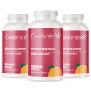 Celebrate Vitamins Bariatric Multivitamin Chewable, Iron Free - Post Gastric Bypass & Sleeve Gastrectomy Supplement for Men & Women - Essential Minerals & Vitamin A, B, D & E - Orange (180 Tablets)
