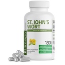 Bronson St. John's Wort 700 MG per Serving Hypericum Perforatum Ondersteunt een positieve Mood - Niet-GMO, 180 Vegetarische Capsules