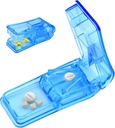 Pillensnijder Splitter voor kleine en kleine pillen Beste Pillensnijder Splitter 1/4 Vitaminen Pillen Splitter Snijdt met Shield Medicine Tabletsnijder Verdubbelt als een Pillen Organisator