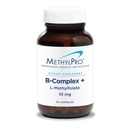 MethylPro B-Complex + L-methylfolaat 10 mg - Gemethyleerd vitamine B-complex voor vrouwen en mannen, Cellular Energy Support met Folaat, Niacin en Biotin, VIT B-supplement - 30 Vegan Capsules