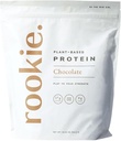 Rookie Wellness Plant-Based Probiotic Protein - Organic Pea Protein Powder with Complete Amino Acid Profile, Gut-Healthy Prebiotics & Probiotics, & Over 25 Vitaminen & Minerals (30 Servings, Chocolate)