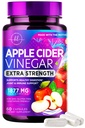 Apple Cider Vinegar Capsules 1877mg - Extra sterkte ACV Pillen met vitamine D3 & zink - Apple Vinegar Pillen Supplement voor spijsvertering, energie & Immune Support, non-GMO, gebotteld in de VS - 60 capsules