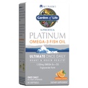 Tuin van het leven Minami Superkritische Platinum Omega 3 Fish Oil Supplement - Oranje, 30 Softgels, Ultimate Once Daily Fish Oil Omega 3 for Heart & Brain Health, 1100mg Omega-3s + 1.000 IE Vitamine D3