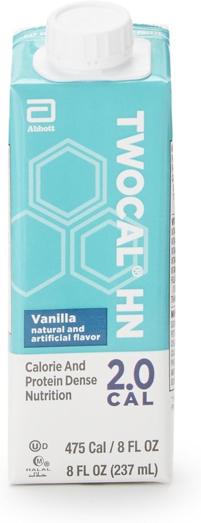 Generieke TwoCal HN Vanilla Oral Supplement 8oz Gebruiksklaar (geval 24)