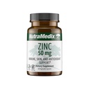 NutraMedix Zink 50mg - Supplementen voor een gezonde Immune Defense, Skin Health & Antioxidant Ondersteuning - Eenvoudig te onderscheiden Zink voor Immune Health (60 Capsules)