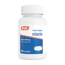 Rugby Timed-Release Niacin 1000mg Dieetsupplement voor volwassenen voor energie, circulatie en stofwisseling ondersteuning, 100 Captabs (verpakking van 1)