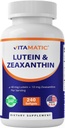Vitamatic Lutein 40mg met Zeaxanthine 10mg, Eye Health Support Supplement, 240 Softgels