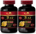 b12 Vitaminen 5000 mcg - METHYLCOBALAMIN Vitamine B-12 5000 - Sport Voeding Endurance, Energie Booster, Energiesupplementen voor mannen Meer dan 50, Vitamine b 12, Huidondersteuning Supplementen - 2 Flessen 120 Tabl