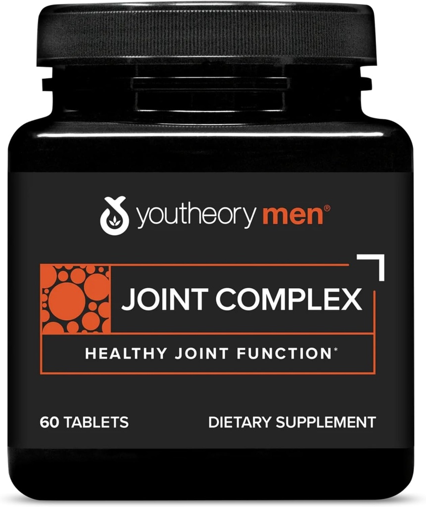 Youtheory Joint Complex for Men met Boswellia, Ginger, Turmeric, & UC-II Collageen, 60 tabletten