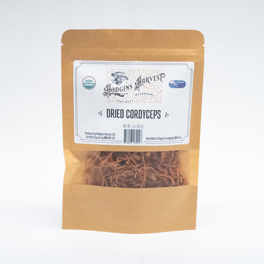 USA-Grown, Certified Biologische Gedroogde Cordyceps