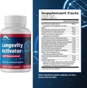 Zenith Labs Longevity Activator Anti-Aging Supplement Dieetsupplement, Natuurlijke Antioxidanten met Resveratrol - Ondersteunt Immuunfunctie en gezond geheugen, 3 Pack