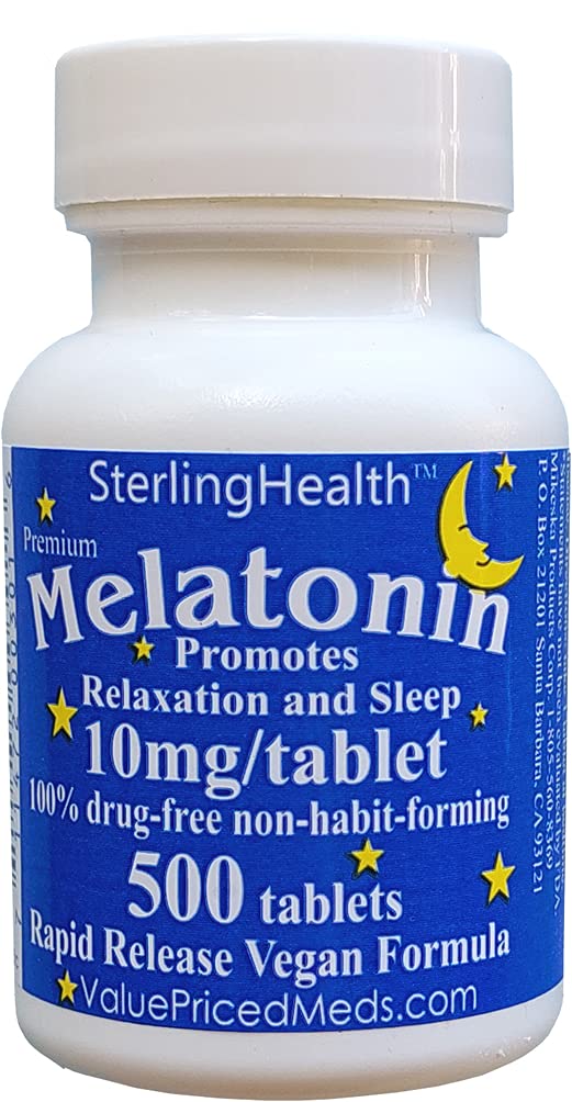 Melatonine 500 telling 10mg Quick Solution Vegan Super Sterkte