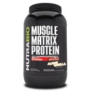 NutraBio Muscle Matrix Proteïne Poeder - 25 g Proteïneper scoop - Wei Isolaat en Micellar Casein Combo voor snelle en langzame release - Vanille - 2 pond, 28 porties
